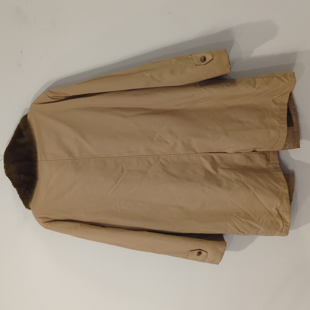 Vintage‎ Coat with Brown Faux Fur Collar size 42 image 5
